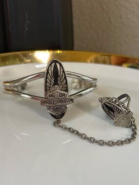 Harley Davidson Cuff and ring